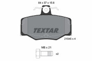 2154501 TEXTAR sada brzdových platničiek kotúčovej brzdy 2154501 TEXTAR