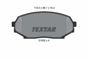 2155202 Sada brzdových destiček, kotoučová brzda TEXTAR
