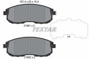 2156203 Sada brzdových destiček, kotoučová brzda TEXTAR
