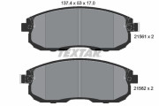 2156201 Sada brzdových destiček, kotoučová brzda TEXTAR