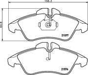 2157670 Sada brzdových destiček, kotoučová brzda Kit TEXTAR