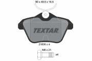 2160601 TEXTAR sada brzdových platničiek kotúčovej brzdy 2160601 TEXTAR