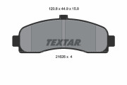 2162601 TEXTAR sada brzdových platničiek kotúčovej brzdy 2162601 TEXTAR