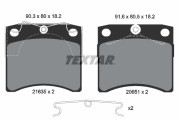 2163501 Sada brzdových destiček, kotoučová brzda epad TEXTAR
