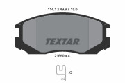 2165001 Sada brzdových destiček, kotoučová brzda TEXTAR