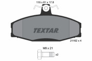 2166201 Sada brzdových destiček, kotoučová brzda TEXTAR