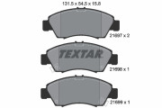 2169701 TEXTAR sada brzdových platničiek kotúčovej brzdy 2169701 TEXTAR