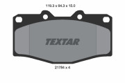 2178403 Sada brzdových destiček, kotoučová brzda TEXTAR