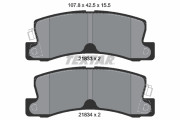 2183301 Sada brzdových destiček, kotoučová brzda TEXTAR