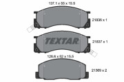 2183601 TEXTAR sada brzdových platničiek kotúčovej brzdy 2183601 TEXTAR