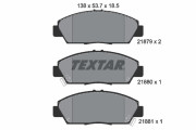 2187901 TEXTAR sada brzdových platničiek kotúčovej brzdy 2187901 TEXTAR
