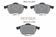 2191102 Sada brzdových destiček, kotoučová brzda epad TEXTAR
