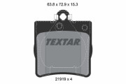 2191981 TEXTAR sada brzdových platničiek kotúčovej brzdy 2191981 TEXTAR