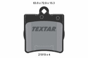 2191901 TEXTAR sada brzdových platničiek kotúčovej brzdy 2191901 TEXTAR