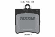 2191903 TEXTAR sada brzdových platničiek kotúčovej brzdy 2191903 TEXTAR