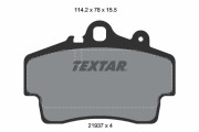 2193702 TEXTAR sada brzdových platničiek kotúčovej brzdy 2193702 TEXTAR