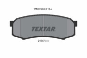 2194701 TEXTAR sada brzdových platničiek kotúčovej brzdy 2194701 TEXTAR