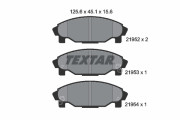 2195202 TEXTAR sada brzdových platničiek kotúčovej brzdy 2195202 TEXTAR