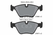 2199081 Sada brzdových destiček, kotoučová brzda Lightweight Technology TEXTAR