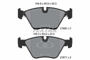 2199003 Sada brzdových destiček, kotoučová brzda epad TEXTAR