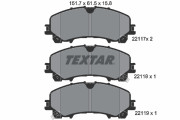 2211701 TEXTAR sada brzdových platničiek kotúčovej brzdy 2211701 TEXTAR