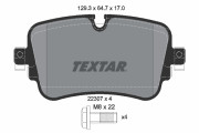 2230701 TEXTAR sada brzdových platničiek kotúčovej brzdy 2230701 TEXTAR