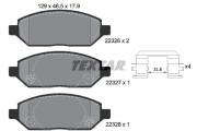 2232601 Sada brzdových destiček, kotoučová brzda epad TEXTAR