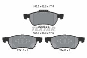 2240901 Sada brzdových destiček, kotoučová brzda epad TEXTAR