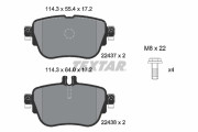 2243701 Sada brzdových destiček, kotoučová brzda epad TEXTAR