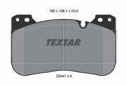 2244101 Sada brzdových destiček, kotoučová brzda epad TEXTAR