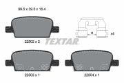 2250201 Sada brzdových destiček, kotoučová brzda epad TEXTAR