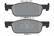 2252501 Sada brzdových destiček, kotoučová brzda epad TEXTAR