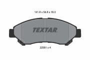2256101 Sada brzdových destiček, kotoučová brzda TEXTAR