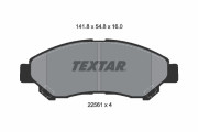 2256101 TEXTAR sada brzdových platničiek kotúčovej brzdy 2256101 TEXTAR