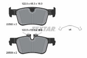 2258201 Sada brzdových destiček, kotoučová brzda epad TEXTAR