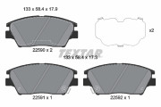 2259001 Sada brzdových destiček, kotoučová brzda epad TEXTAR