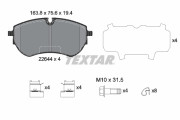 2264401 Sada brzdových destiček, kotoučová brzda epad TEXTAR