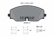 2276901 Sada brzdových destiček, kotoučová brzda epad TEXTAR