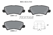 2290101 Sada brzdových destiček, kotoučová brzda epad TEXTAR