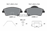 2299701 Sada brzdových destiček, kotoučová brzda epad TEXTAR