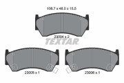 2300401 Sada brzdových destiček, kotoučová brzda TEXTAR