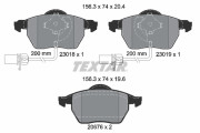 2301802 Sada brzdových destiček, kotoučová brzda epad TEXTAR