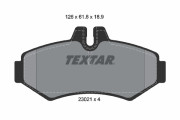 2302101 TEXTAR sada brzdových platničiek kotúčovej brzdy 2302101 TEXTAR