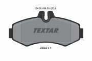 2302201 TEXTAR sada brzdových platničiek kotúčovej brzdy 2302201 TEXTAR