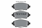 2308801 Sada brzdových destiček, kotoučová brzda TEXTAR