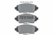 2308801 TEXTAR sada brzdových platničiek kotúčovej brzdy 2308801 TEXTAR