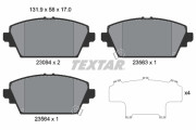 2309401 Sada brzdových destiček, kotoučová brzda TEXTAR