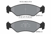 2310101 TEXTAR sada brzdových platničiek kotúčovej brzdy 2310101 TEXTAR