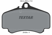 2313901 Sada brzdových destiček, kotoučová brzda TEXTAR