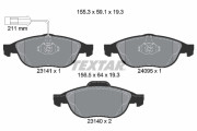 2314101 Sada brzdových destiček, kotoučová brzda epad TEXTAR
